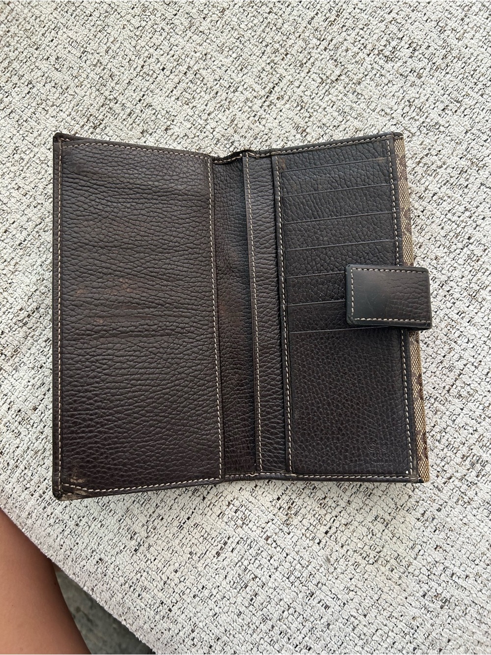 Authentic Gucci Brown GG Canvas Continental Wallet - Picture 8 of 13